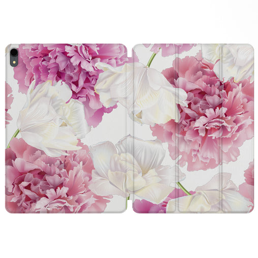 Lex Altern Magnetic iPad Case Fresh Peonies for your Apple tablet.