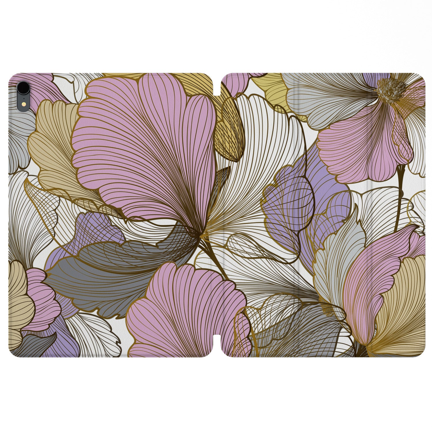 Lex Altern Magnetic iPad Case Abstract Leaves for your Apple tablet.