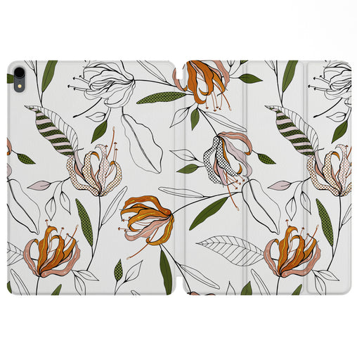 Lex Altern Magnetic iPad Case Floral Pattern for your Apple tablet.