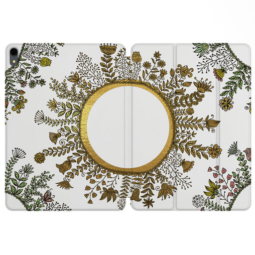 Lex Altern Magnetic iPad Case Ethnic Flowers for your Apple tablet.