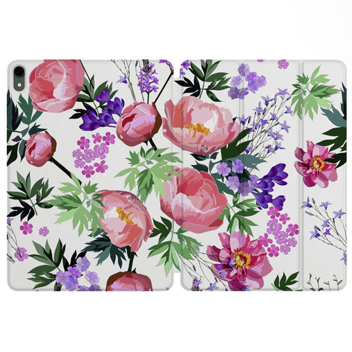 Lex Altern Magnetic iPad Case Peony Bouquets for your Apple tablet.