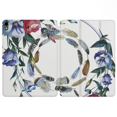 Lex Altern Magnetic iPad Case Floral Feathers for your Apple tablet.