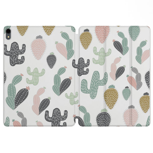 Lex Altern Magnetic iPad Case Pastel Cactus for your Apple tablet.
