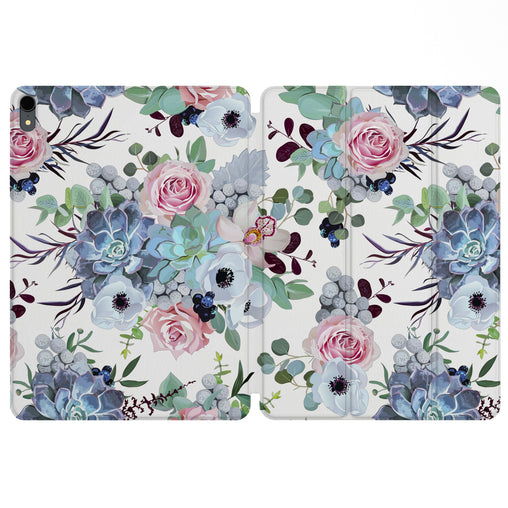 Lex Altern Magnetic iPad Case Succulent Blossom for your Apple tablet.
