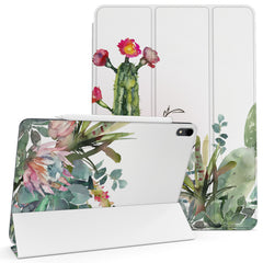 Lex Altern Magnetic iPad Case Watercolor Cactus