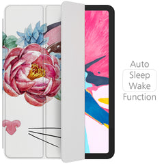 Lex Altern Magnetic iPad Case Floral Cat