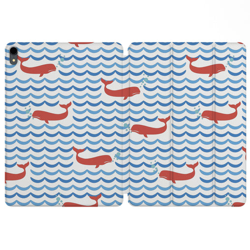 Lex Altern Magnetic iPad Case Kawaii Whale for your Apple tablet.