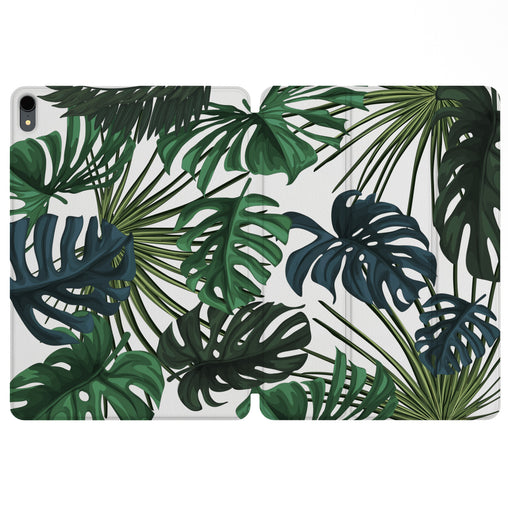 Lex Altern Magnetic iPad Case Monstera Pattern for your Apple tablet.