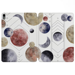 Lex Altern Magnetic iPad Case Geometric Planets for your Apple tablet.