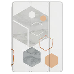 Lex Altern Magnetic iPad Case Marble Hexagon