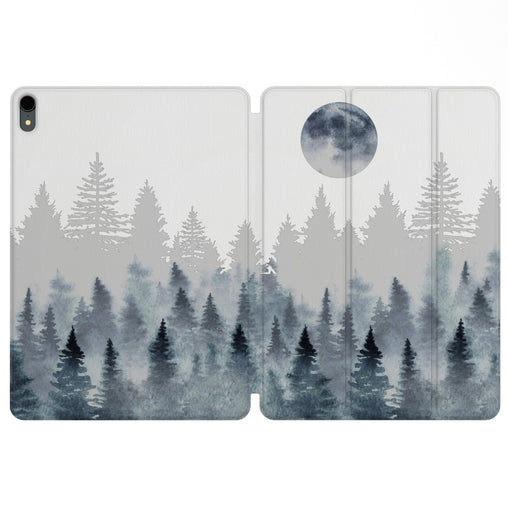 Lex Altern Magnetic iPad Case Foggy Forest for your Apple tablet.