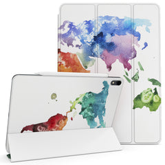 Lex Altern Magnetic iPad Case Colorful World Map