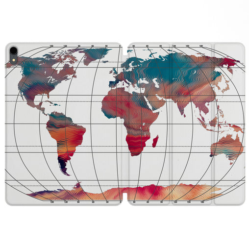 Lex Altern Magnetic iPad Case Abstract Map for your Apple tablet.