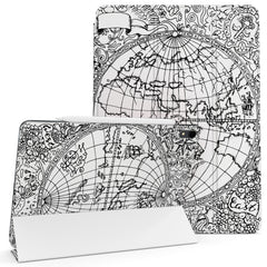 Lex Altern Magnetic iPad Case Map Drawing