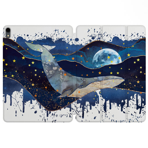 Lex Altern Magnetic iPad Case Night Whale for your Apple tablet.
