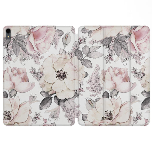 Lex Altern Magnetic iPad Case Pale Roses for your Apple tablet.