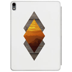 Lex Altern Magnetic iPad Case Geometric Wood