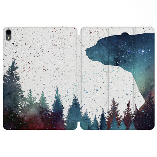 Lex Altern Magnetic iPad Case Galaxy Bear for your Apple tablet.