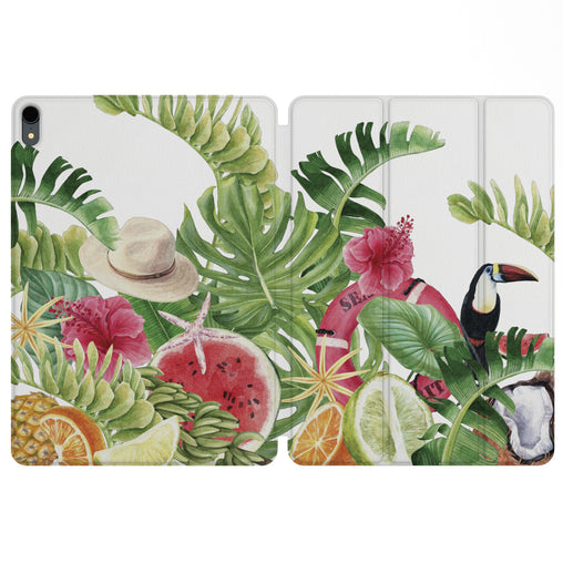 Lex Altern Magnetic iPad Case Tropical Fruits for your Apple tablet.