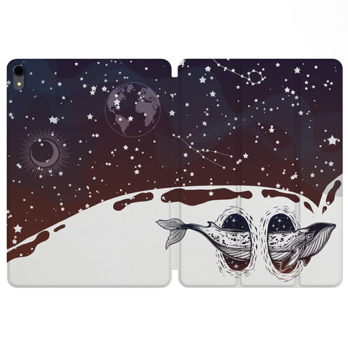 Lex Altern Magnetic iPad Case Space Whale for your Apple tablet.