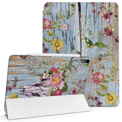 Lex Altern Magnetic iPad Case Boho Floral Wood
