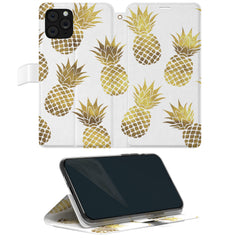 Lex Altern iPhone Wallet Case Golden Pineapples Wallet