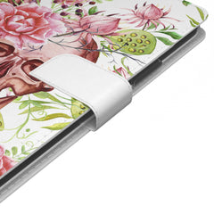 Lex Altern iPhone Wallet Case Floral Skeleton Wallet