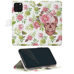 Lex Altern iPhone Wallet Case Floral Skeleton Wallet