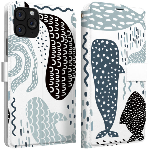 Lex Altern iPhone Wallet Case Abstract Whales Wallet
