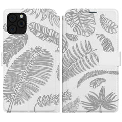 Lex Altern iPhone Wallet Case Lined Palm Fronds Wallet