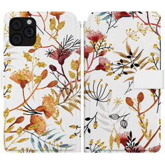 Lex Altern iPhone Wallet Case Autumn Flowers Wallet