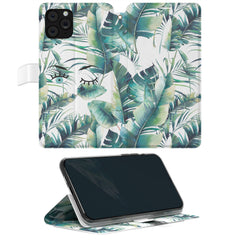 Lex Altern iPhone Wallet Case Tropical Greenery Wallet