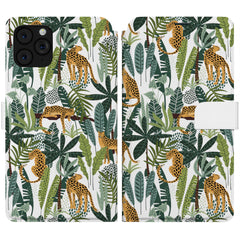 Lex Altern iPhone Wallet Case Tropical Leopards Wallet