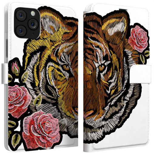 Lex Altern iPhone Wallet Case Embroidered Tiger Wallet