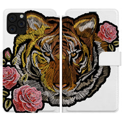 Lex Altern iPhone Wallet Case Embroidered Tiger Wallet