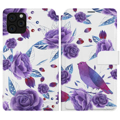 Lex Altern iPhone Wallet Case Purple Bird Wallet