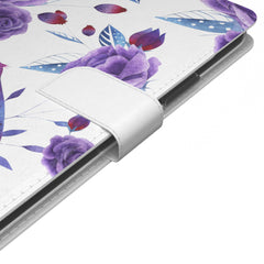 Lex Altern iPhone Wallet Case Purple Bird Wallet