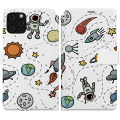 Lex Altern iPhone Wallet Case Cartoon Space Wallet