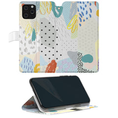 Lex Altern iPhone Wallet Case Pastel Abstract Wallet
