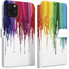 Lex Altern iPhone Wallet Case Dripping Paint Wallet