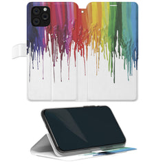 Lex Altern iPhone Wallet Case Dripping Paint Wallet