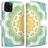 Lex Altern iPhone Wallet Case Green Mandala Wallet