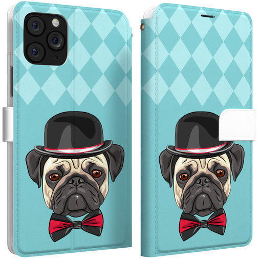 Lex Altern iPhone Wallet Case Pug Gentleman Wallet