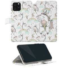 Lex Altern iPhone Wallet Case Ice-Cream Unicorn Wallet