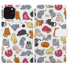 Lex Altern iPhone Wallet Case Colorful Cats Wallet