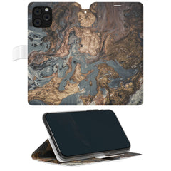 Lex Altern iPhone Wallet Case Bronze Paint Wallet
