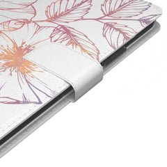 Lex Altern iPhone Wallet Case Petal Drawing Wallet