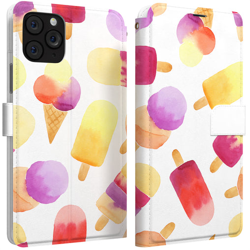 Lex Altern iPhone Wallet Case Ice-Cream Pattern Wallet