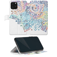 Lex Altern iPhone Wallet Case Rainbow Mandala Wallet