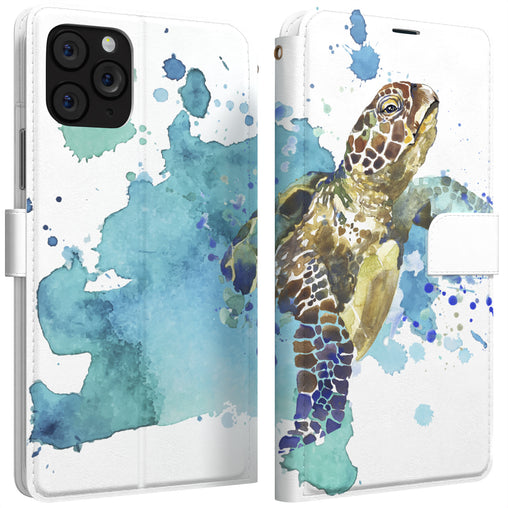 Lex Altern iPhone Wallet Case Swimming Turtle Wallet